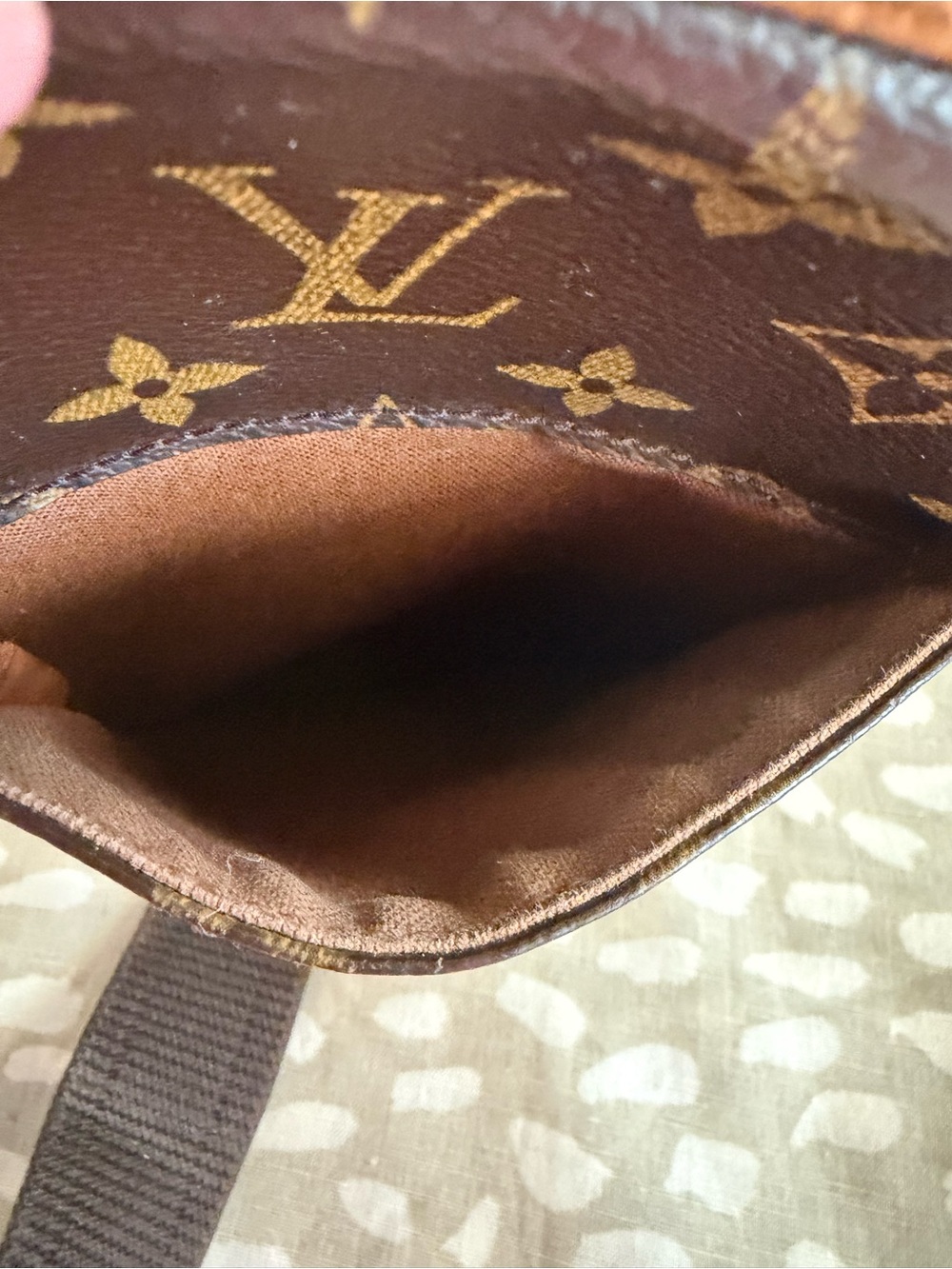 Louis Vuitton Brown Monogram Crossbody Sling Bag - Picture 9 of 9